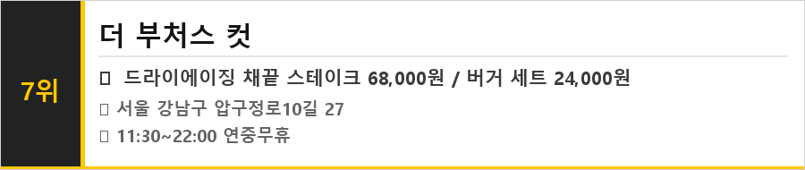 신사 가로수길 맛집 식당정보카드