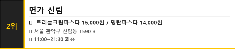 신림동 맛집 식당정보카드