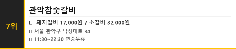 봉천동 맛집 식당정보카드