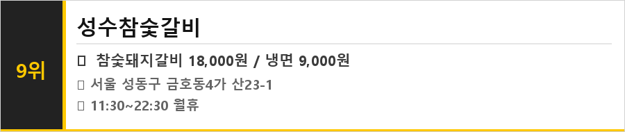 금호동 맛집 식당정보카드