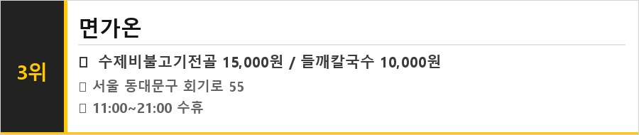 회기역 맛집 식당정보카드