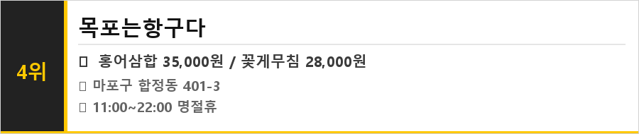합정역 맛집 식당정보카드