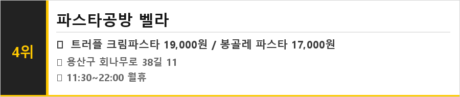 경리단길 맛집 식당정보카드