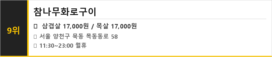 묵동 맛집 식당정보카드