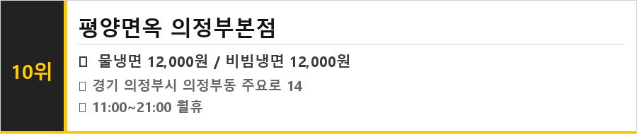의정부 맛집 식당정보카드