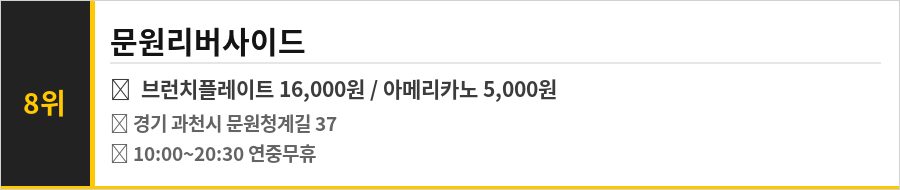 과천 맛집 식당정보카드
