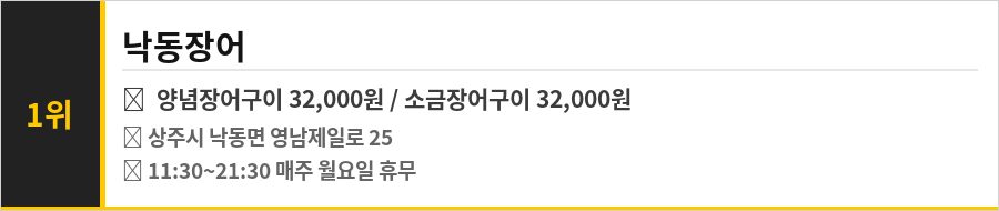 상주 맛집 식당정보카드