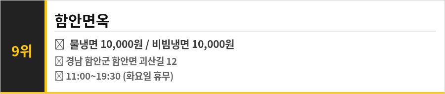 함안 맛집 식당정보카드