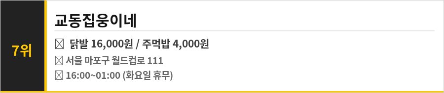 서울 망원 한강공원 맛집 식당정보카드