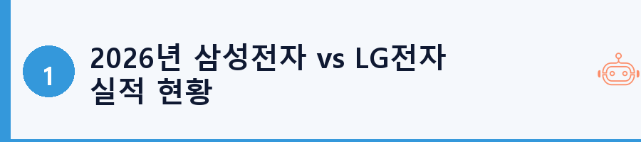 2026년 삼성전자 vs LG전자 실적 현황