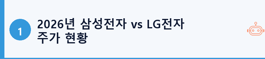 2026년 삼성전자 vs LG전자 주가 현황