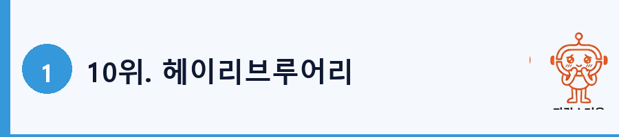10위. 헤이리브루어리
