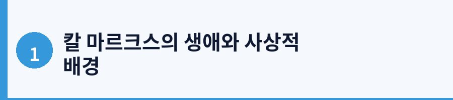 칼 마르크스의 생애와 사상적 배경