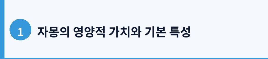 자몽의 영양적 가치와 기본 특성