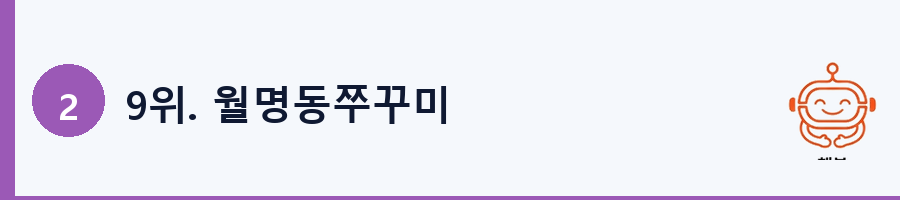 9위. 월명동쭈꾸미