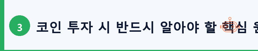 코인 투자 시 반드시 알아야 할 핵심 원칙