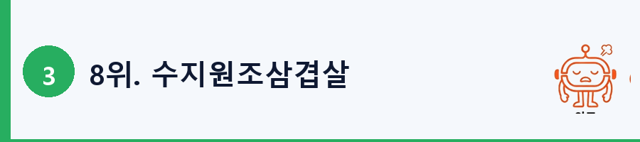 8위. 수지원조삼겹살