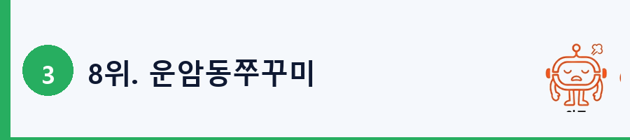8위. 운암동쭈꾸미