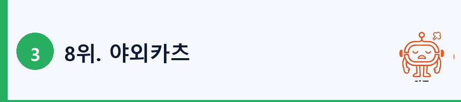 8위. 야외카츠
