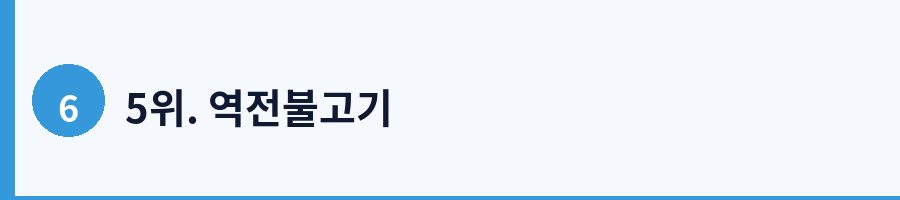 5위. 역전불고기