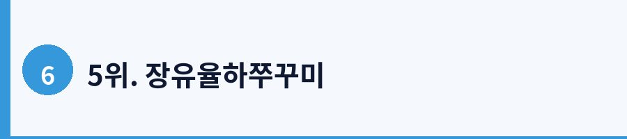 5위. 장유율하쭈꾸미