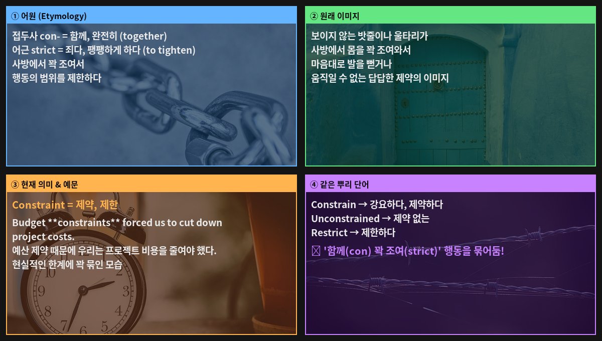 Constraint 어원 4컷