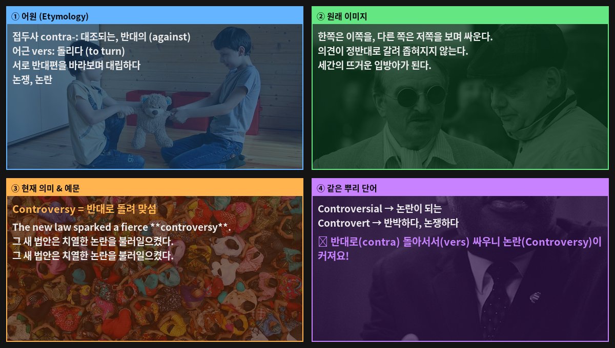 Controversy 어원 4컷