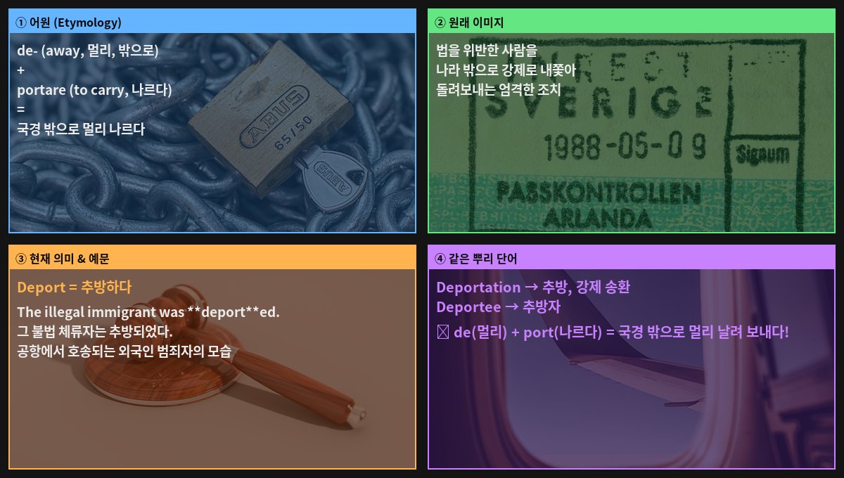 Deport 어원 4컷