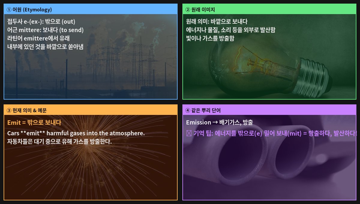 Emit 어원 4컷