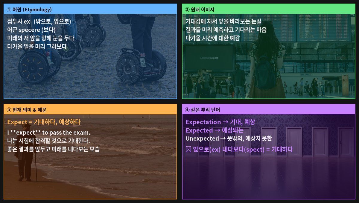 Expect 어원 4컷