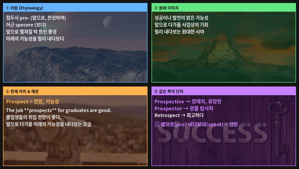 Prospect 어원 4컷