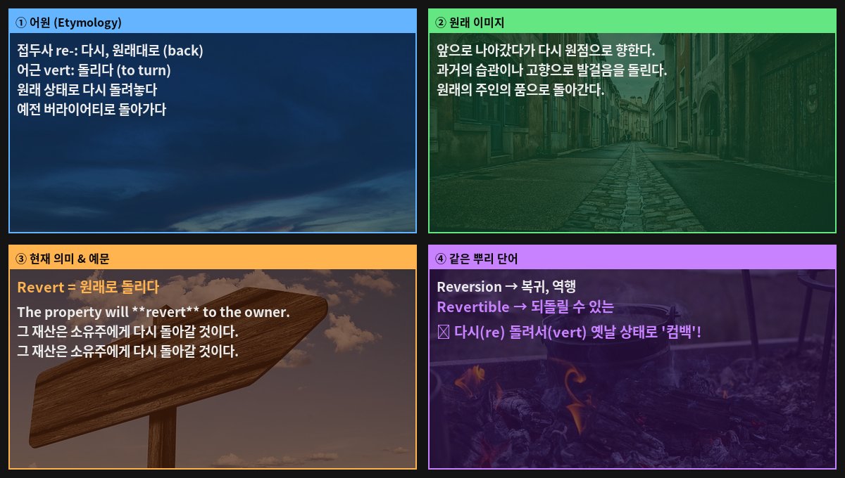Revert 어원 4컷