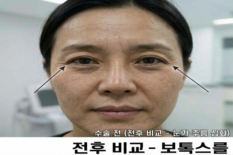 보톡스 전 클로즈업