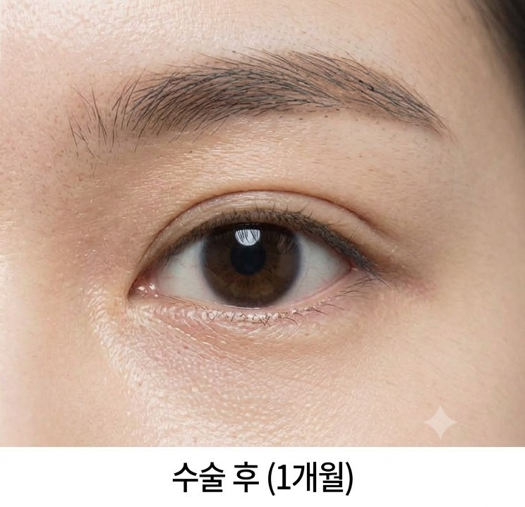 시술 후 클로즈업