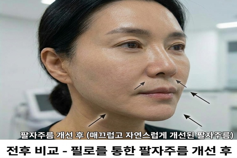 팔자주름 필러 후
