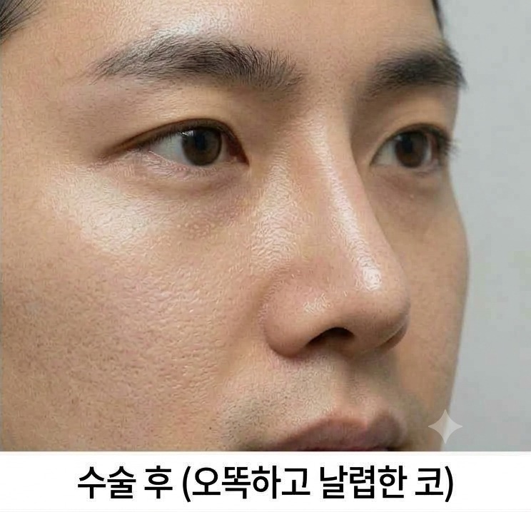 복코 교정 후 클로즈업