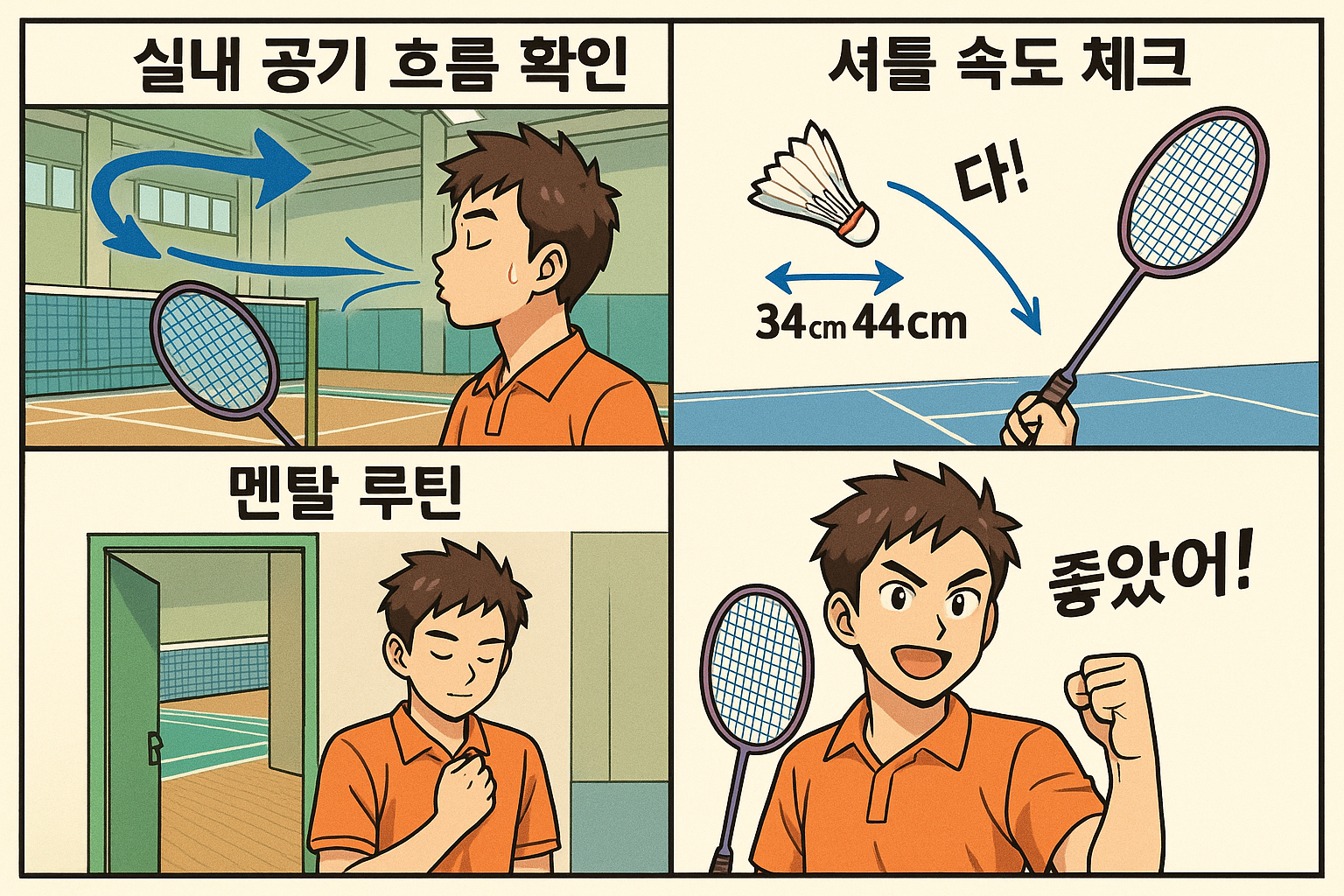 배드민턴 mental env