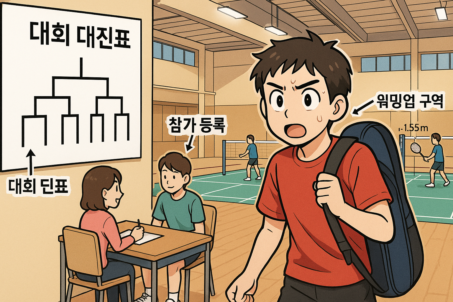 배드민턴 국제 대회 경기장