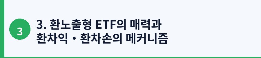 3. 환노출형 ETF의 매력과 환차익·환차손의 메커니즘