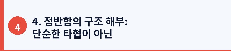4. 정반합의 구조 해부: 단순한 타협이 아닌 '지양(Aufhebung)'의 미학