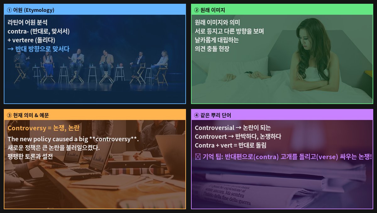 Controversy 어원 4컷