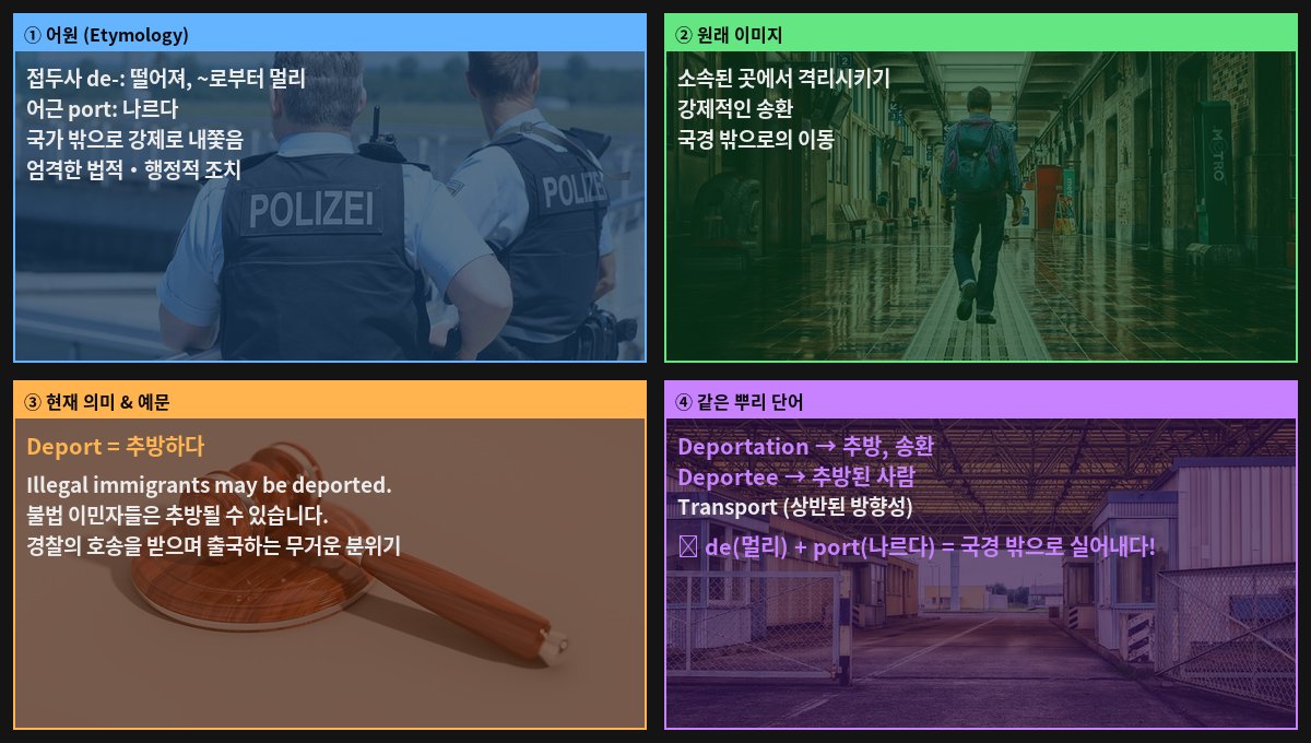 Deport 어원 4컷
