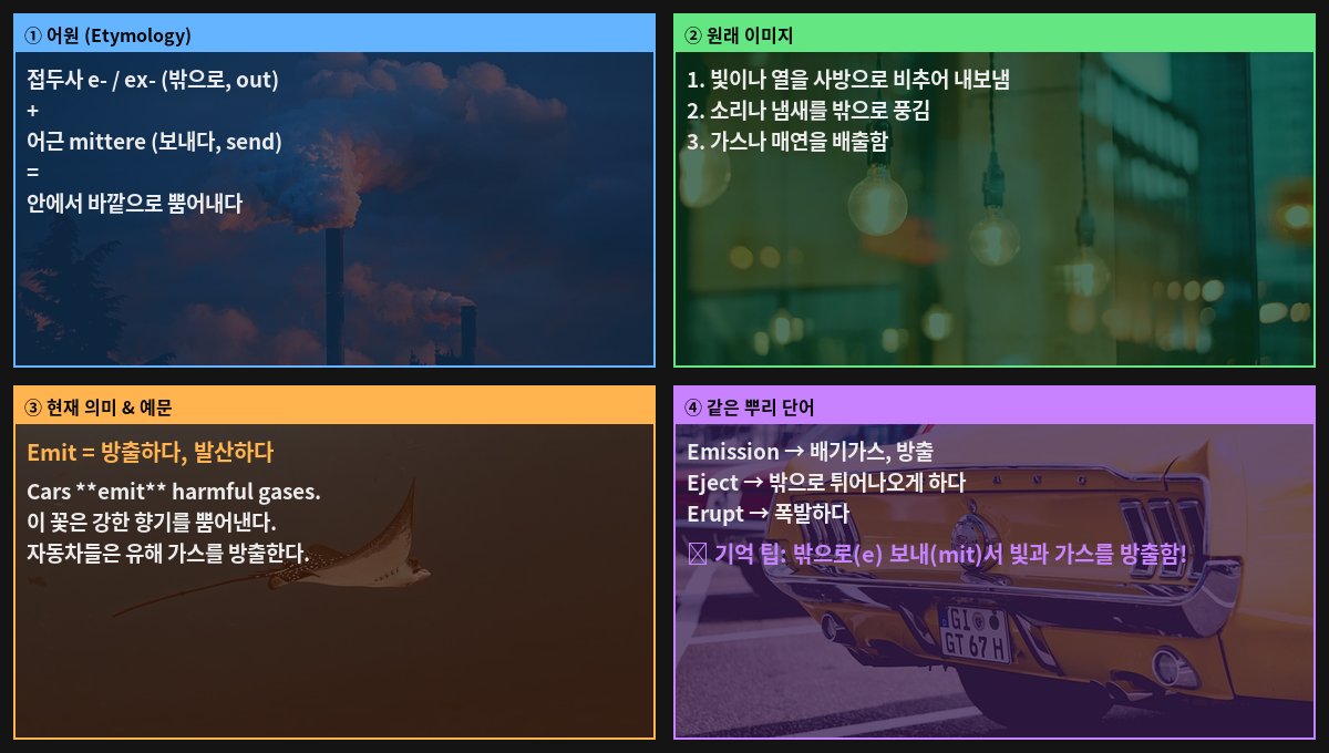 Emit 어원 4컷