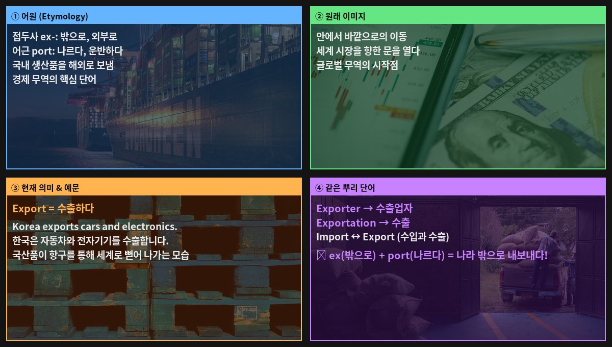 Export 어원 4컷