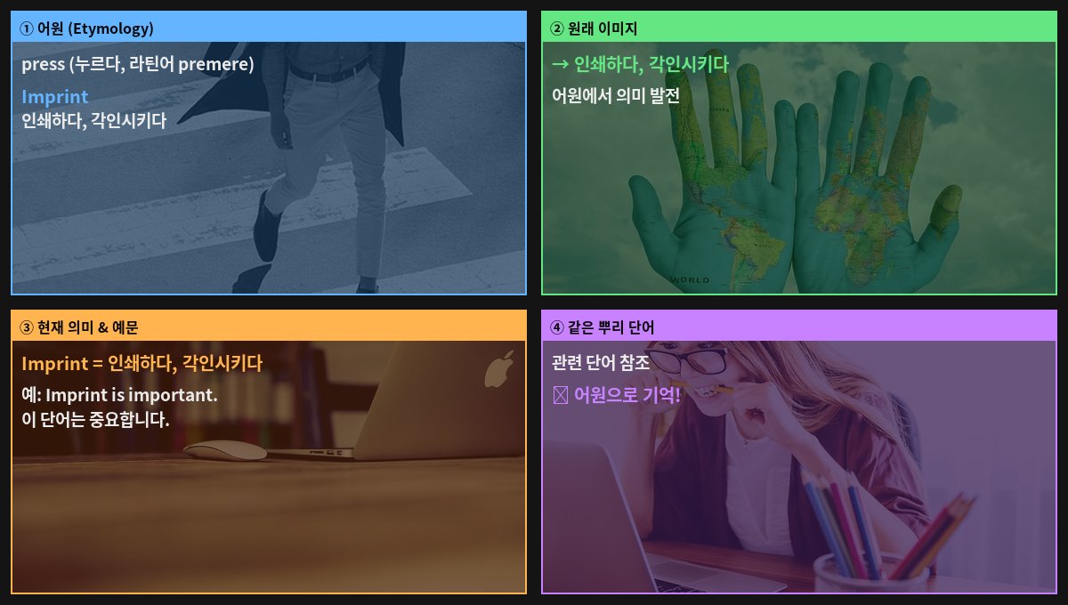 Imprint 어원 4컷