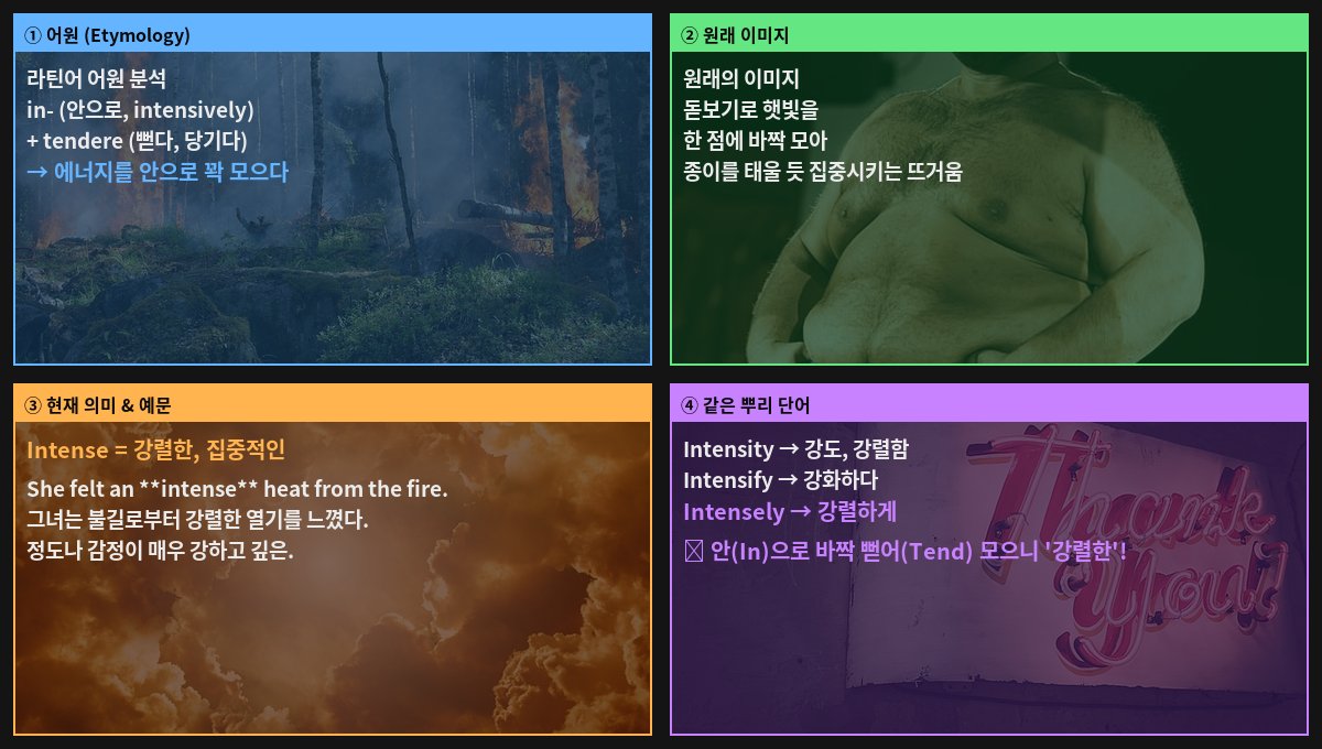 Intense 어원 4컷