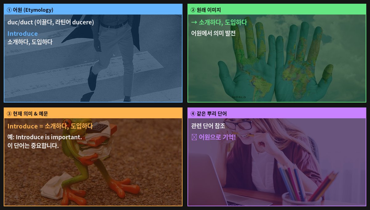 Introduce 어원 4컷