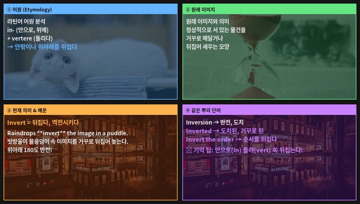 Invert 어원 4컷