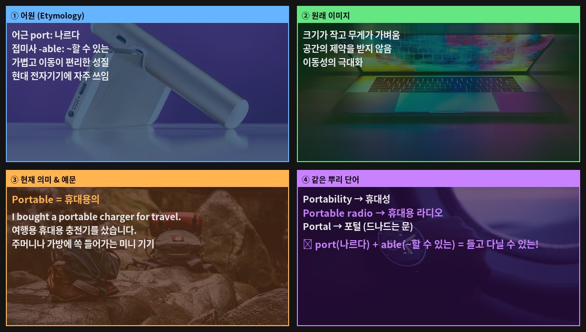 Portable 어원 4컷