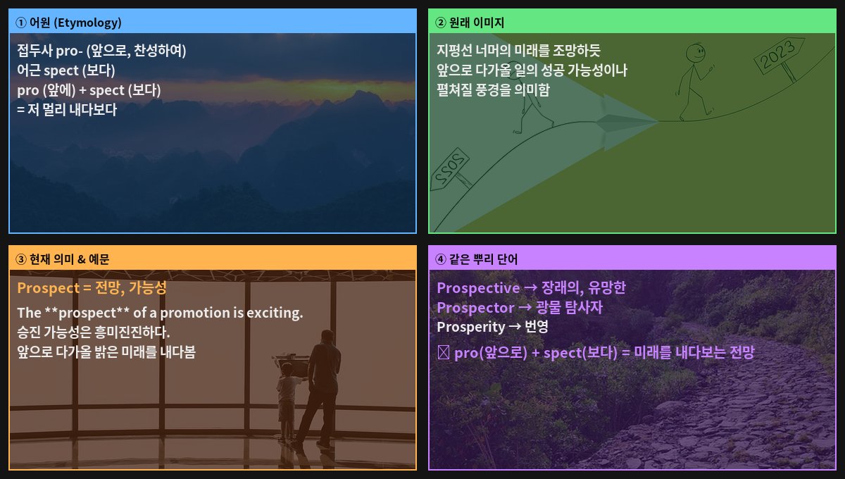 Prospect 어원 4컷